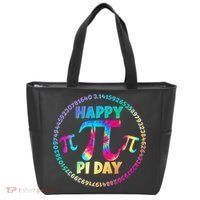 Happy Pi 3.14 Day Rainbow Tie Dye Tote Bag thumb 0