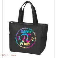 Happy Pi 3.14 Day Rainbow Tie Dye Tote Bag thumb 3