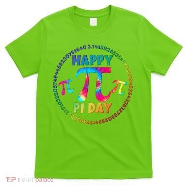 Happy Pi 3.14 Day Rainbow Tie Dye T-Shirt