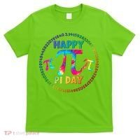Happy Pi 3.14 Day Rainbow Tie Dye T-Shirt thumb 0