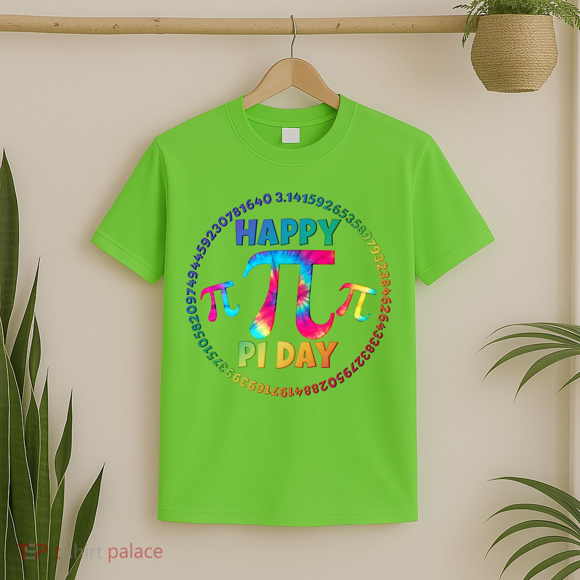 Happy Pi 3.14 Day Rainbow Tie Dye T-Shirt