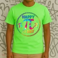 Happy Pi 3.14 Day Rainbow Tie Dye T-Shirt thumb 3