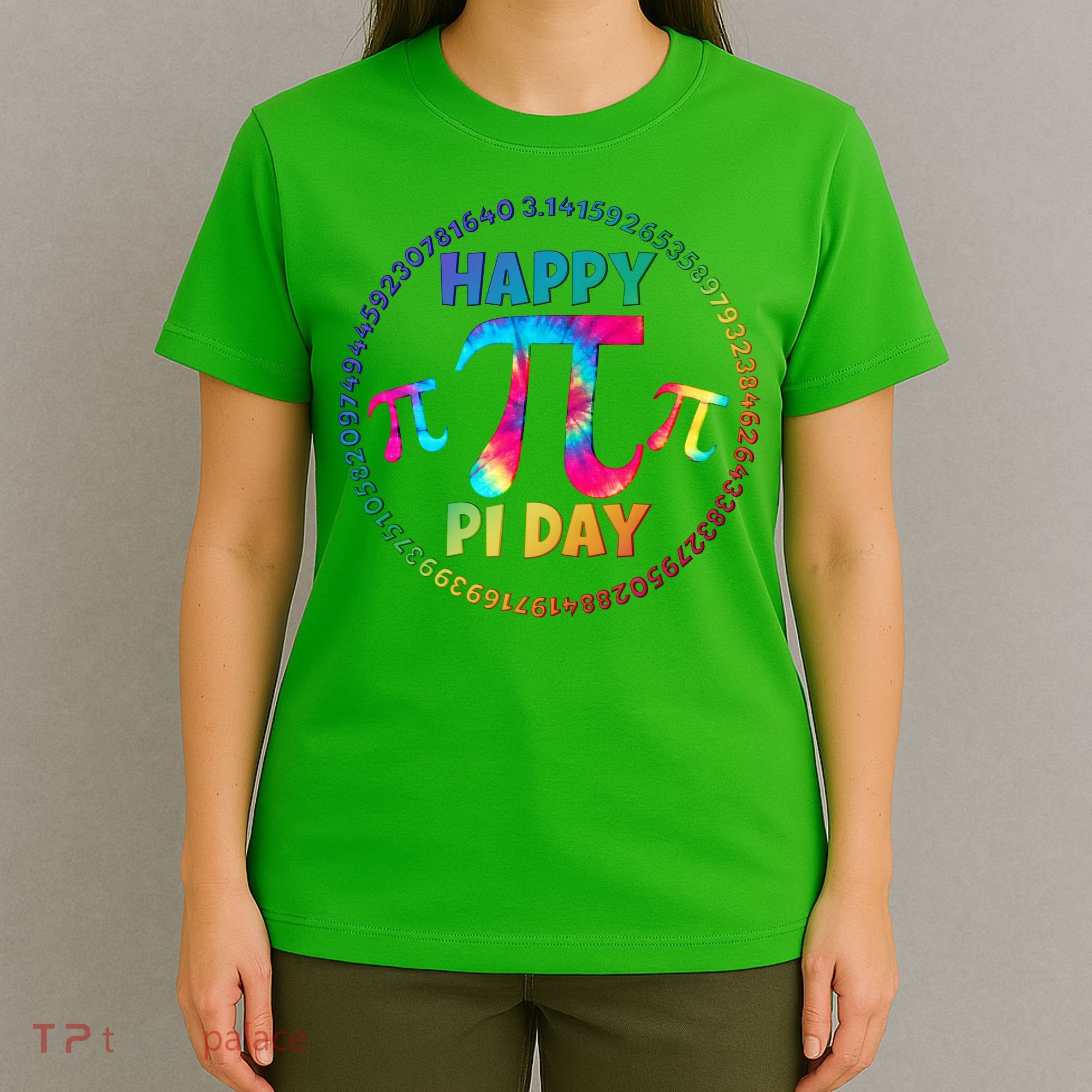 Happy Pi 3.14 Day Rainbow Tie Dye T-Shirt