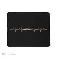 Heartbeat Plane Aviation Aircraft Flying Airplane Pilot Mousepad thumb 0