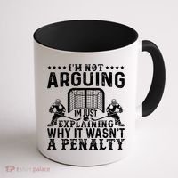 Hockey Player Arguing Gift Funny Hockey Gift Coffee Mug thumb 1