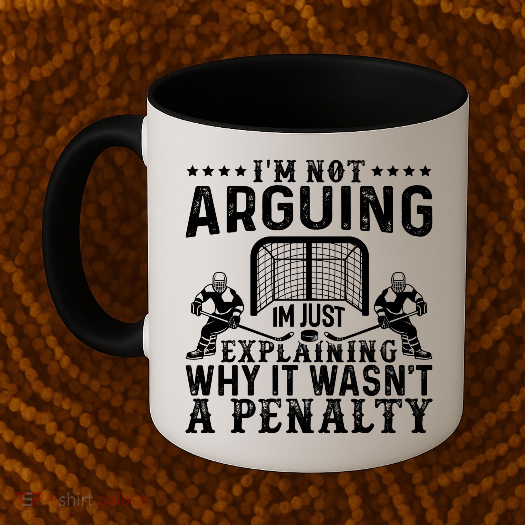 Hockey Player Arguing Gift Funny Hockey Gift Coffee Mug