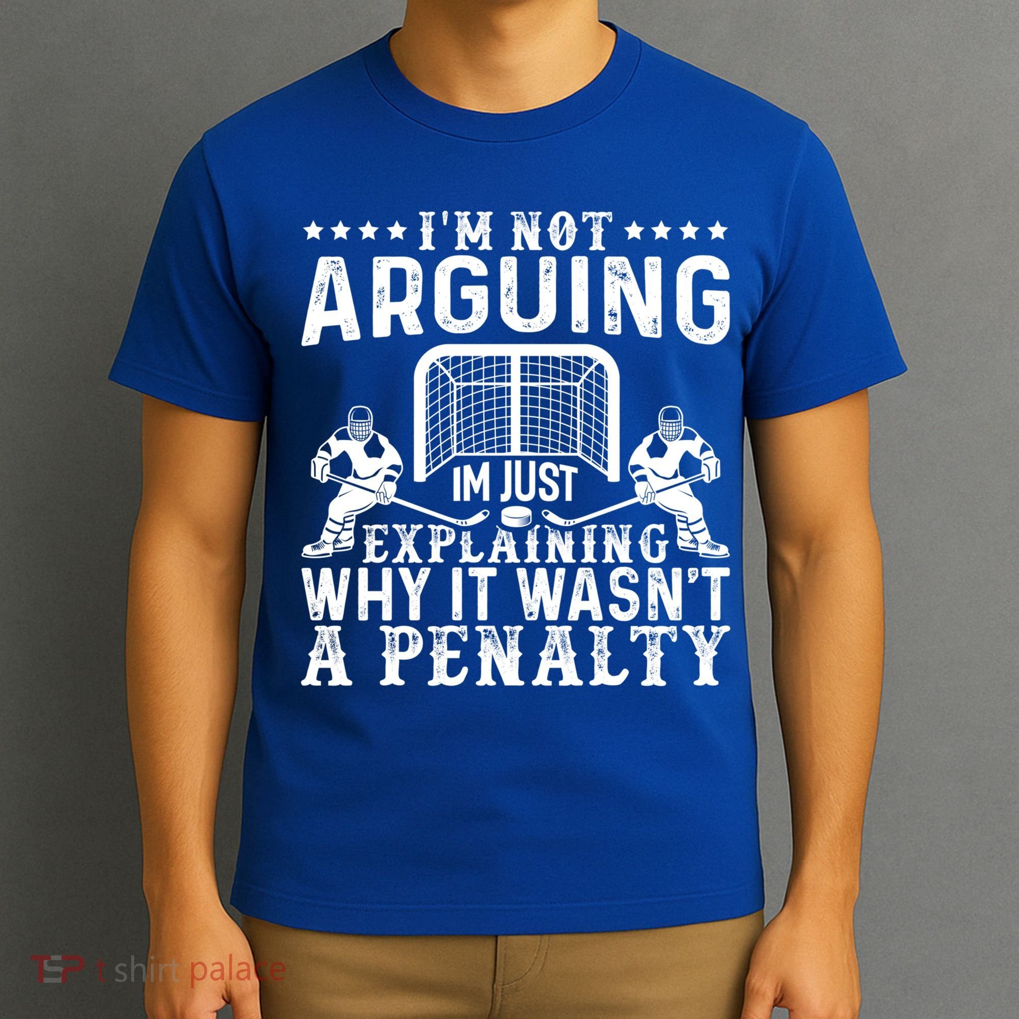 Hockey Player Arguing Gift Funny Hockey Gift T-Shirt