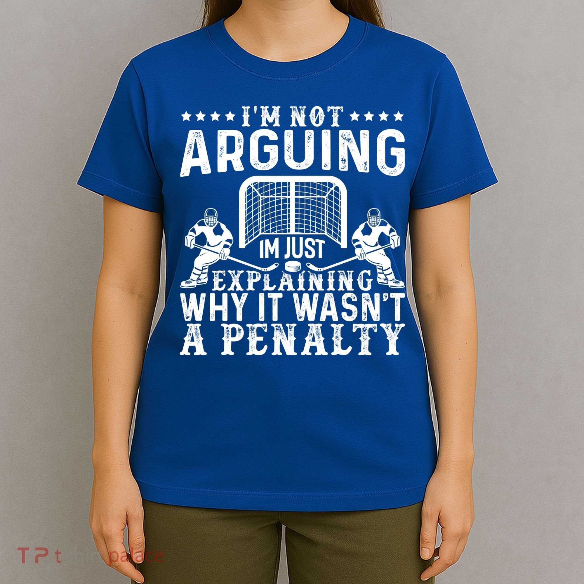 Hockey Player Arguing Gift Funny Hockey Gift T-Shirt