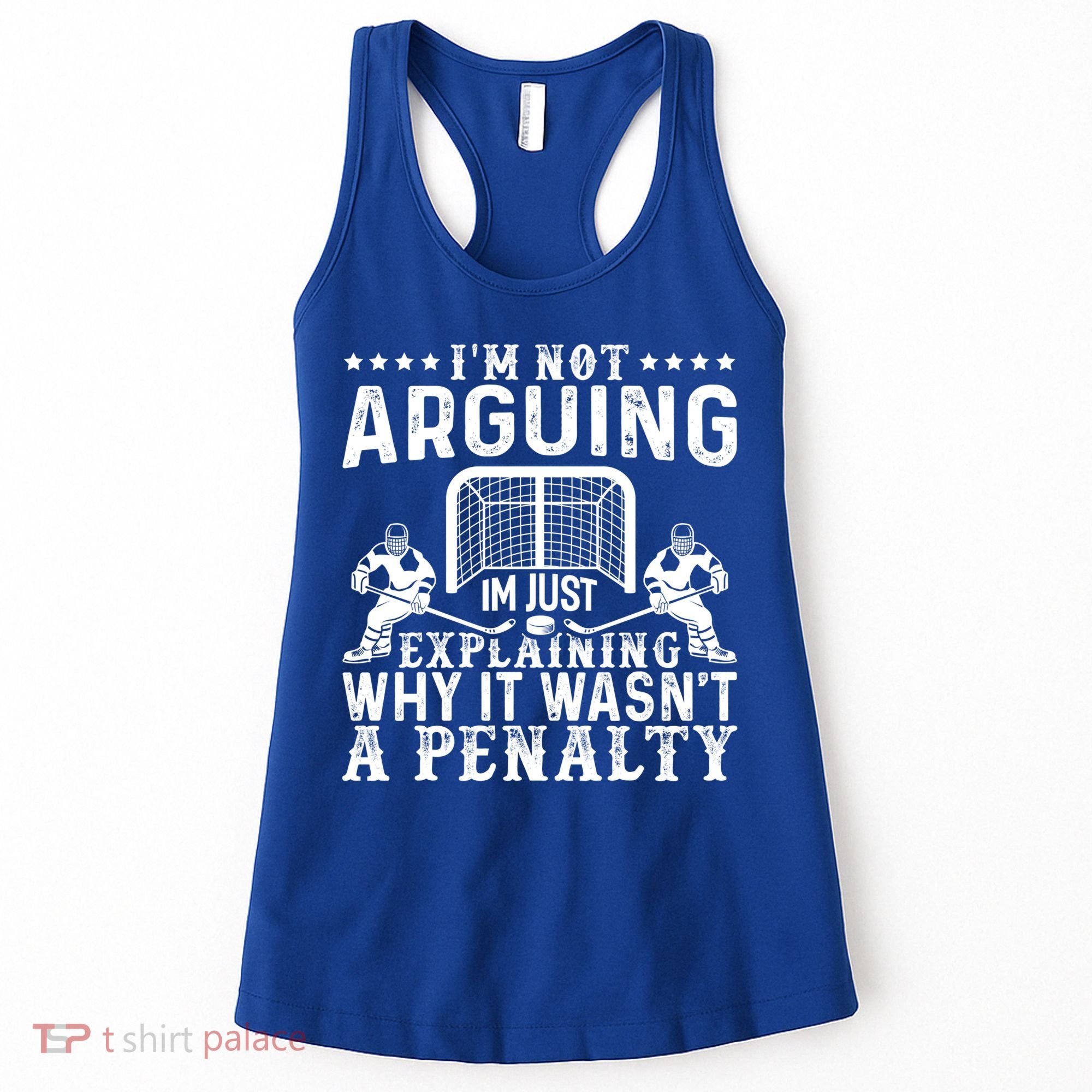 Hockey Player Arguing Gift Funny Hockey Gift Women's Tank Top