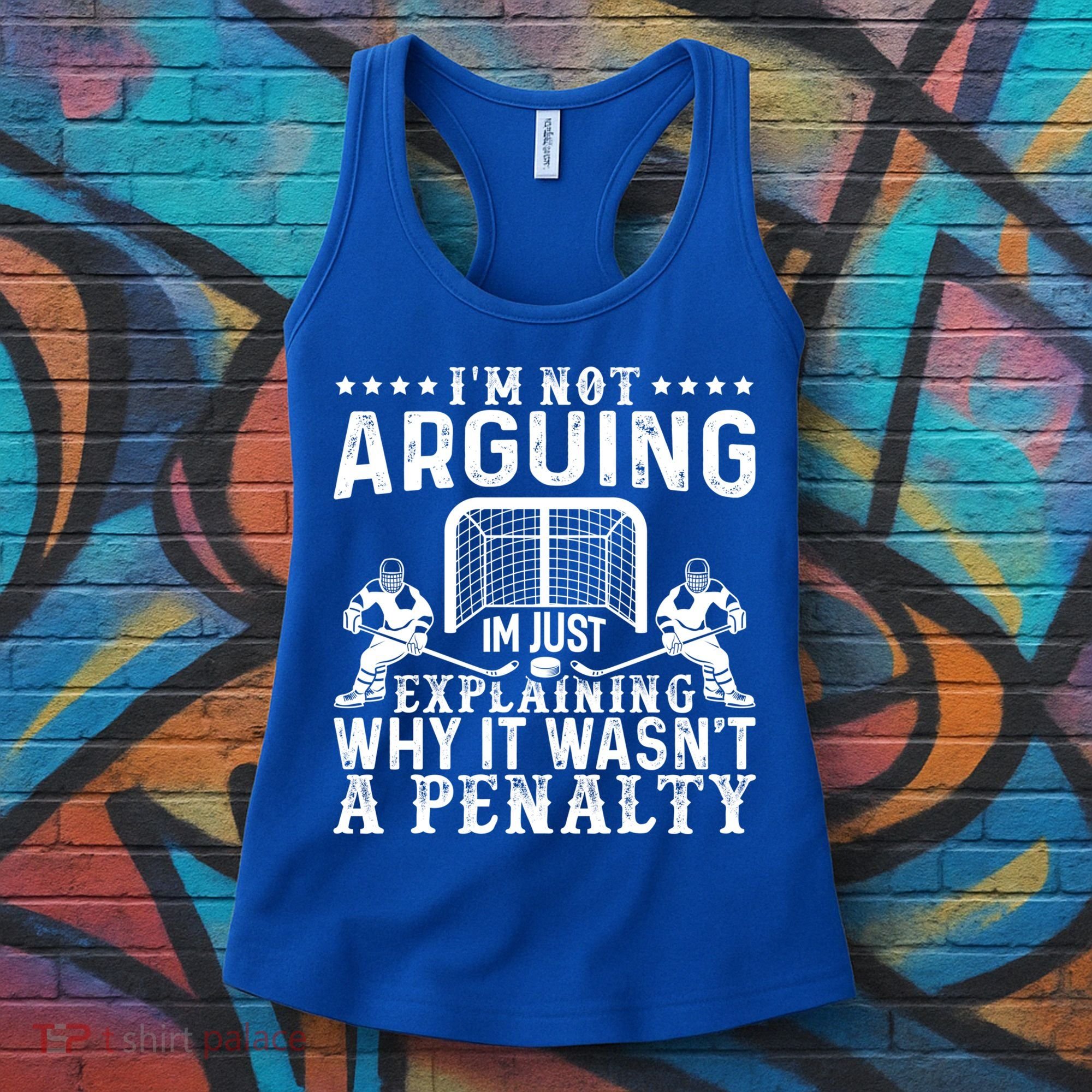 Hockey Player Arguing Gift Funny Hockey Gift Women's Tank Top