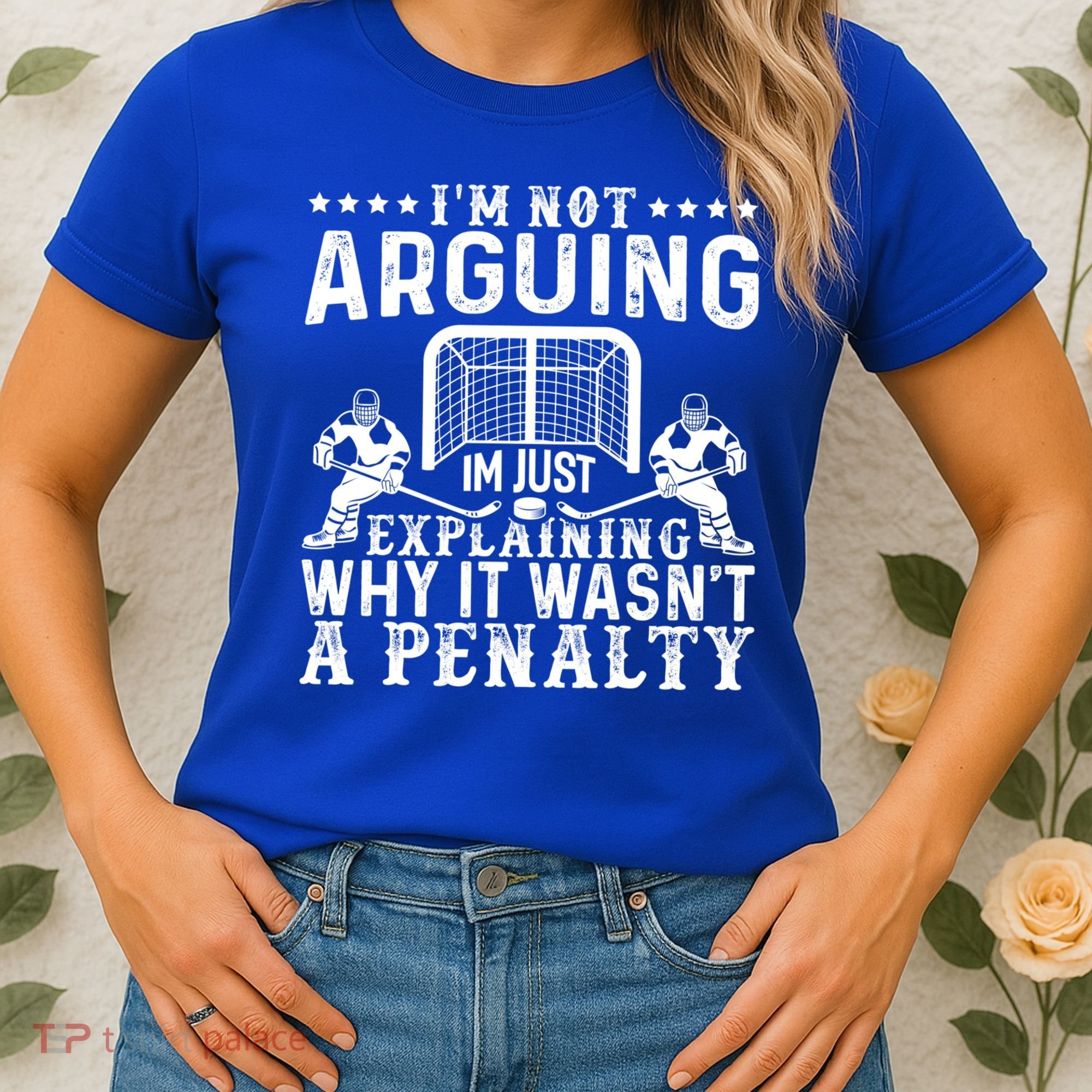 Hockey Player Arguing Gift Funny Hockey Gift Women's T-Shirt