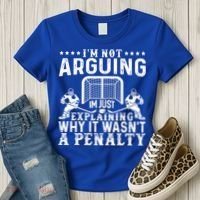 Hockey Player Arguing Gift Funny Hockey Gift Women's T-Shirt thumb 3