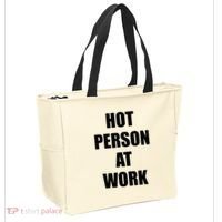 Hot Person At Work Funny Tote Bag thumb 2