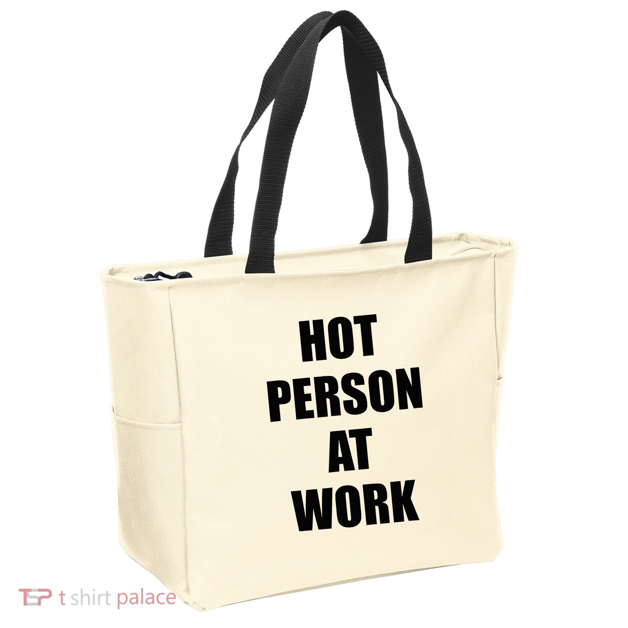 Hot Person At Work Funny Tote Bag