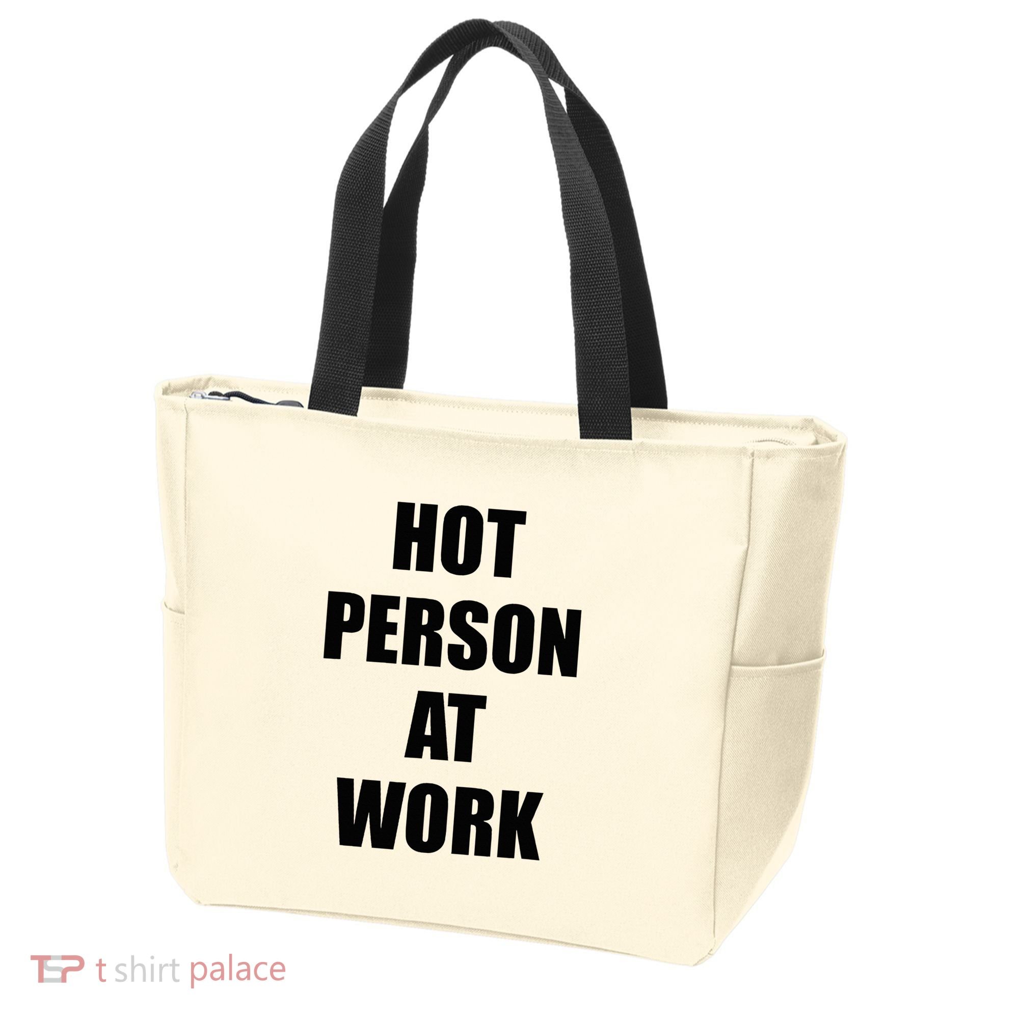 Hot Person At Work Funny Tote Bag