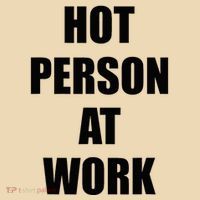 Hot Person At Work Funny Tote Bag thumb 4