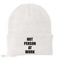 Hot Person At Work Funny Beanie thumb 0