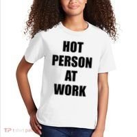 Hot Person At Work Funny Kids T-Shirt thumb 2