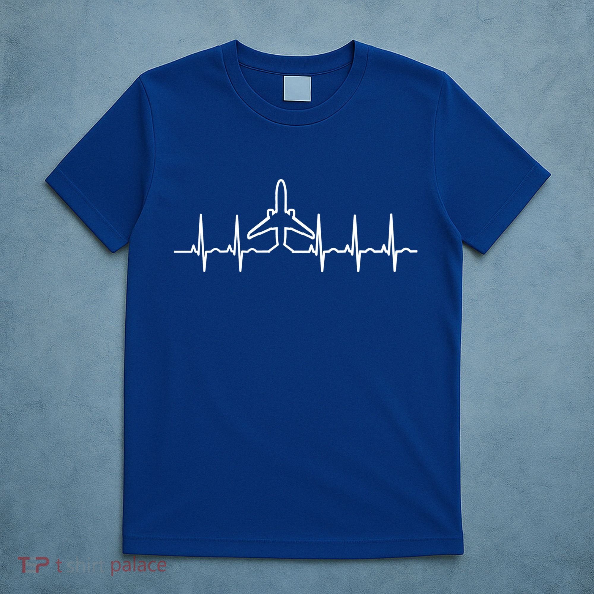 Heartbeat Pilot Aviation Airplane Aircraft Christmas Gift Funny Gift T-Shirt