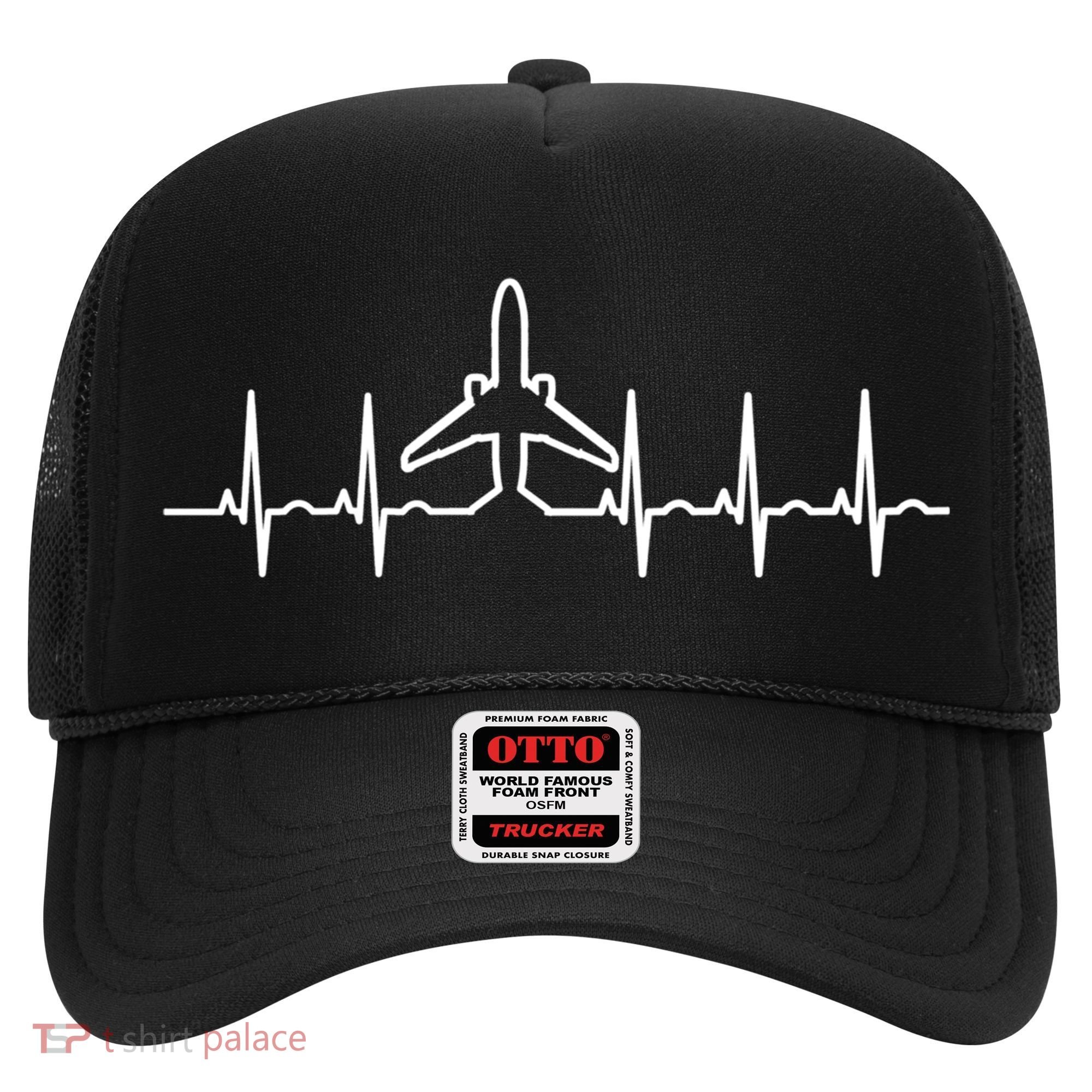 Heartbeat Pilot Aviation Airplane Aircraft Christmas Gift Hat