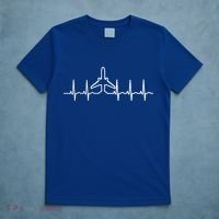 Heartbeat Pilot Aviation Airplane Aircraft Christmas Gift T-Shirt thumb 5