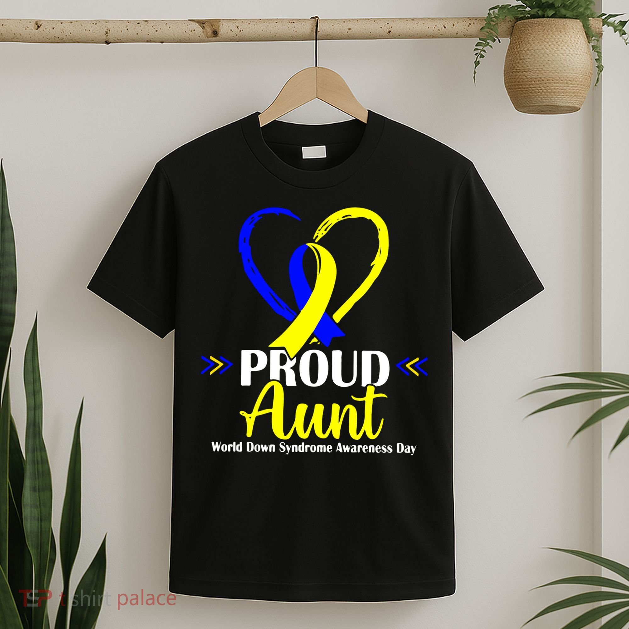 Heart Proud Aunt World Down Syndrome Awareness Day Gift T-Shirt