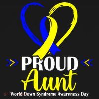 Heart Proud Aunt World Down Syndrome Awareness Day Gift Visor thumb 3