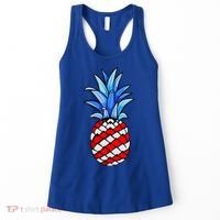 Hawaiian Pineapple American Flag 4th Of July Gift Women's Tank Top thumb 0