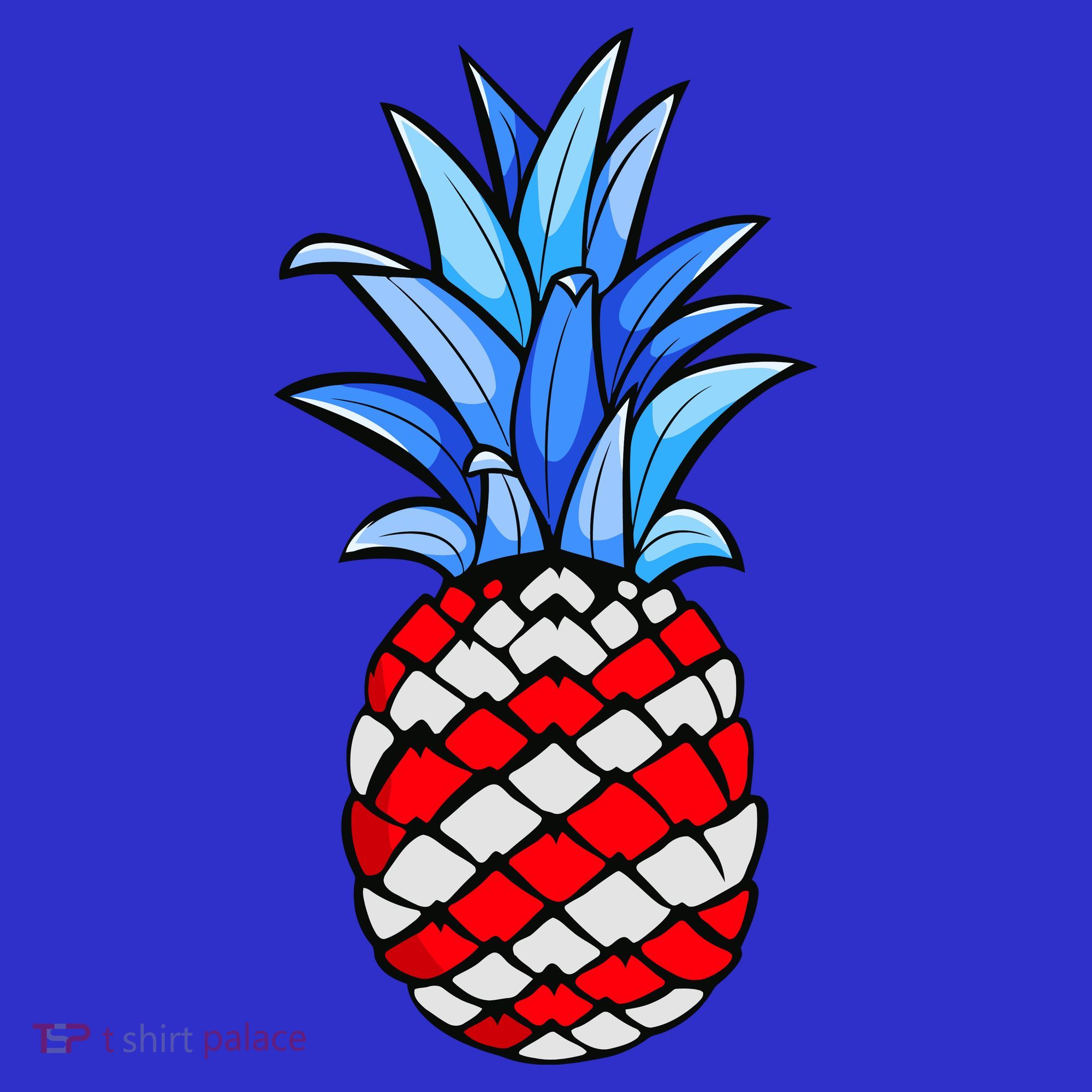 Hawaiian Pineapple American Flag 4th Of July Gift Women's Tank Top