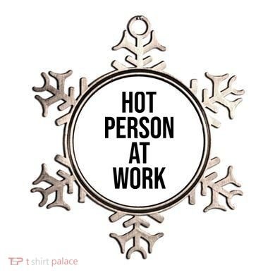 Hot Person At Work Ornament