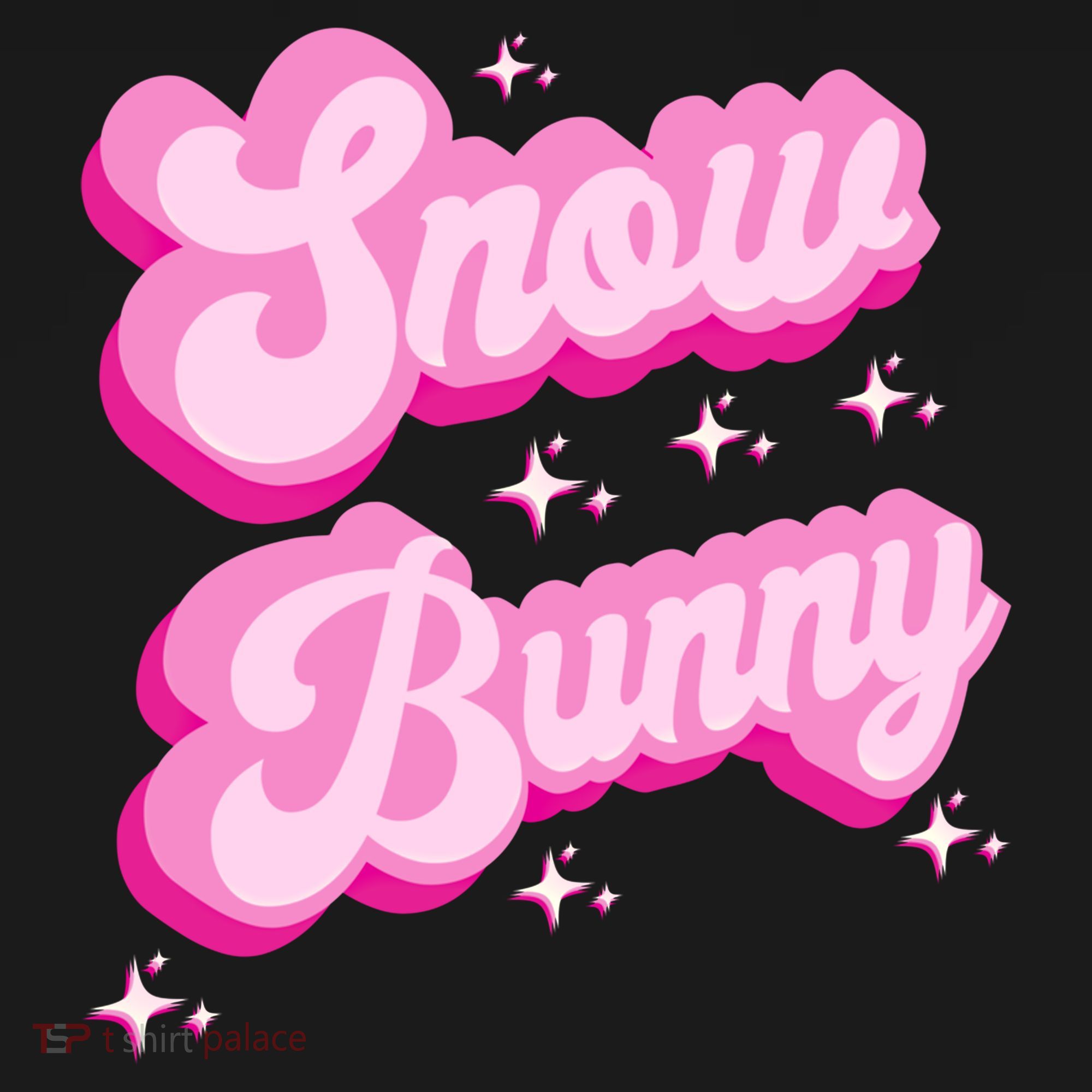 Hot Pink Aesthetic Ski Lover Winter Wonderland Snow Bunny Gift Women's Hoodie