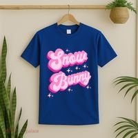Hot Pink Aesthetic Ski Lover Winter Wonderland Snow Bunny Gift T-Shirt thumb 2