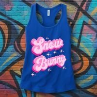 Hot Pink Aesthetic Ski Lover Winter Wonderland Snow Bunny Gift Women's Tank Top thumb 3
