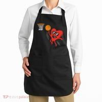 Heart Playing Basketball Cute Valentines Day Sports Boys Apron thumb 2