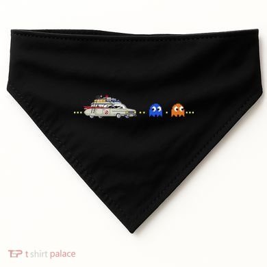 Halloween Pac Busters Game USA-Made Doggie Bandana