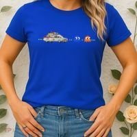 Halloween Pac Busters Game Women's T-Shirt thumb 2
