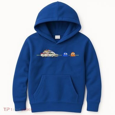 Halloween Pac Busters Game Kids Hoodie