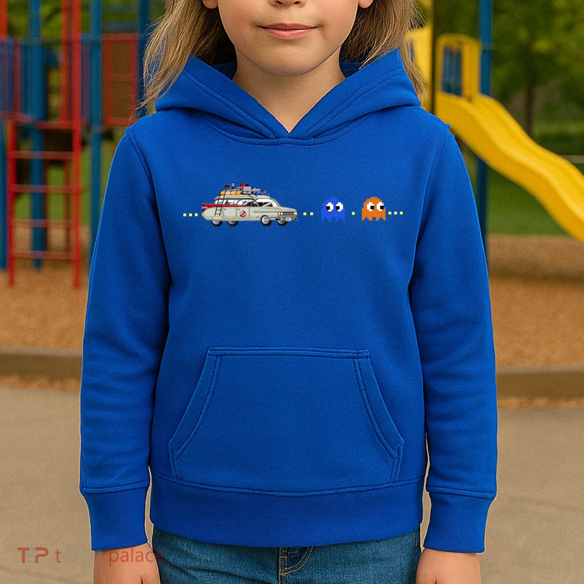 Halloween Pac Busters Game Kids Hoodie