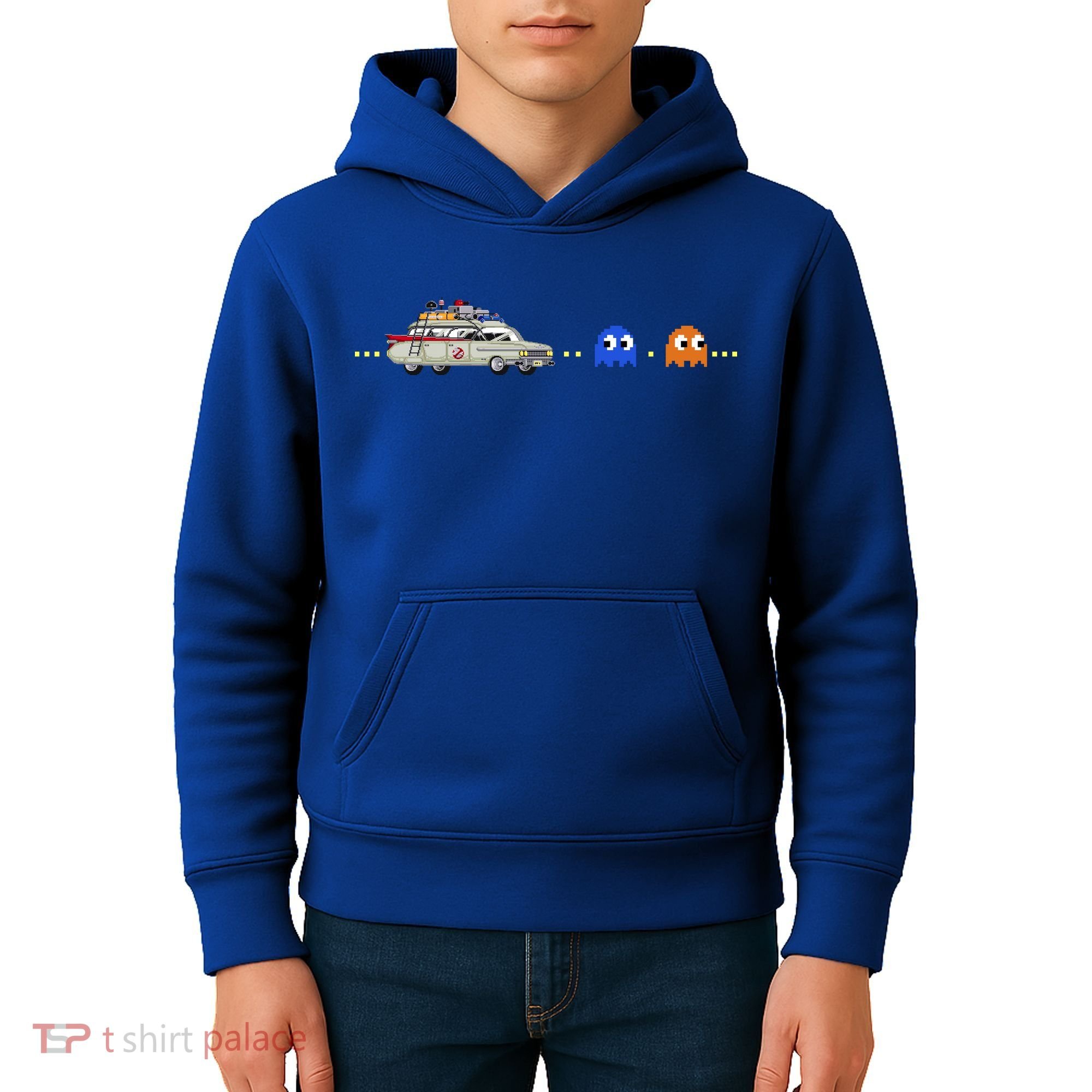 Halloween Pac Busters Game Kids Hoodie