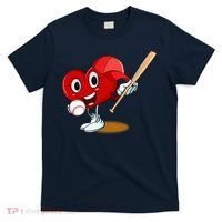 Heart Playing Baseball Valentines Day Sports Boy T-Shirt thumb 0