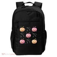 Halloween Pumpkin Black Bows Cute Backpack thumb 0