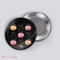Halloween Pumpkin Black Bows Cute Button thumb 0
