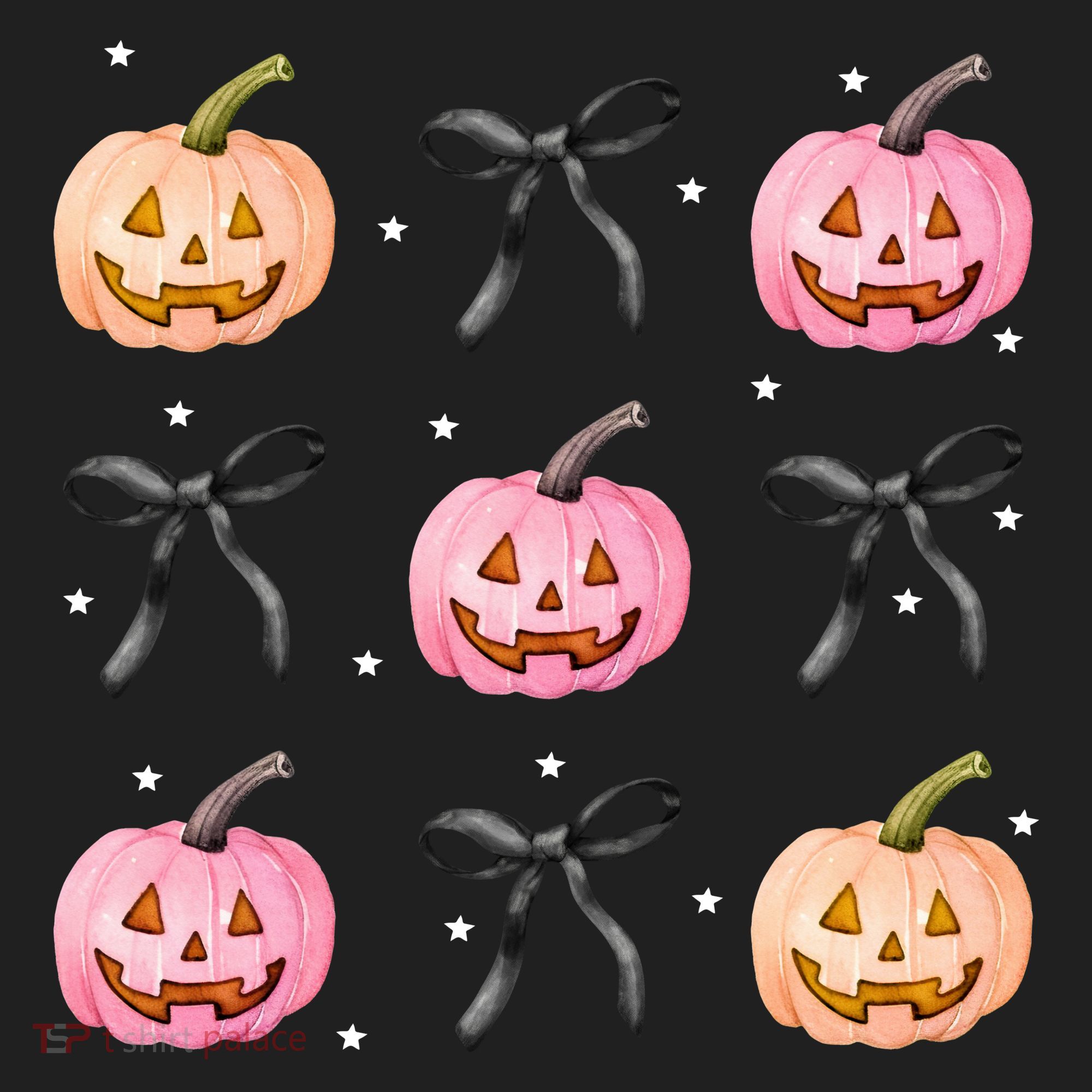 Halloween Pumpkin Black Bows Cute Tumbler