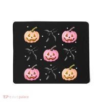 Halloween Pumpkin Black Bows Cute Mousepad thumb 0