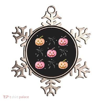 Halloween Pumpkin Black Bows Cute Ornament