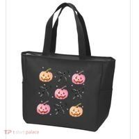 Halloween Pumpkin Black Bows Cute Tote Bag thumb 3