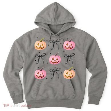 Halloween Pumpkin Black Bows Cute Hoodie