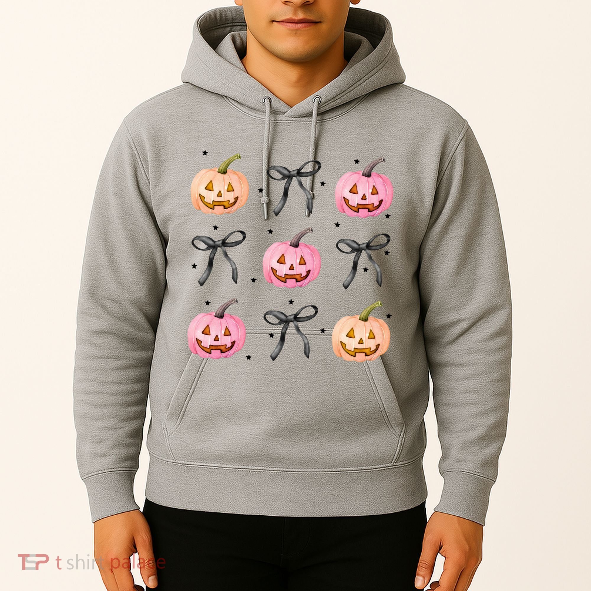 Halloween Pumpkin Black Bows Cute Hoodie