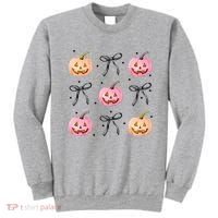 Halloween Pumpkin Black Bows Cute Sweatshirt thumb 0