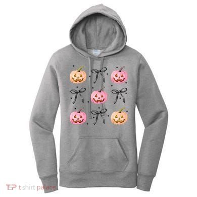 Halloween Pumpkin Black Bows Cute Women's Hoodie
